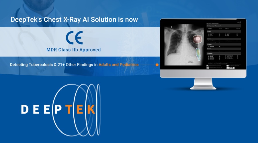 DeepTeks Chest X-ray AI Solution Receives CE MDR Class IIb Certification