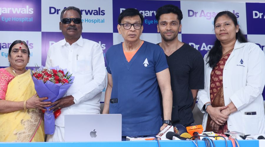 Dr Agarwals Eye Hospital Averts Corneal Transplant,multiple surgical procedures Treats Senior Citizen’s Damaged Cornea with Pinhole Pupilloplasty