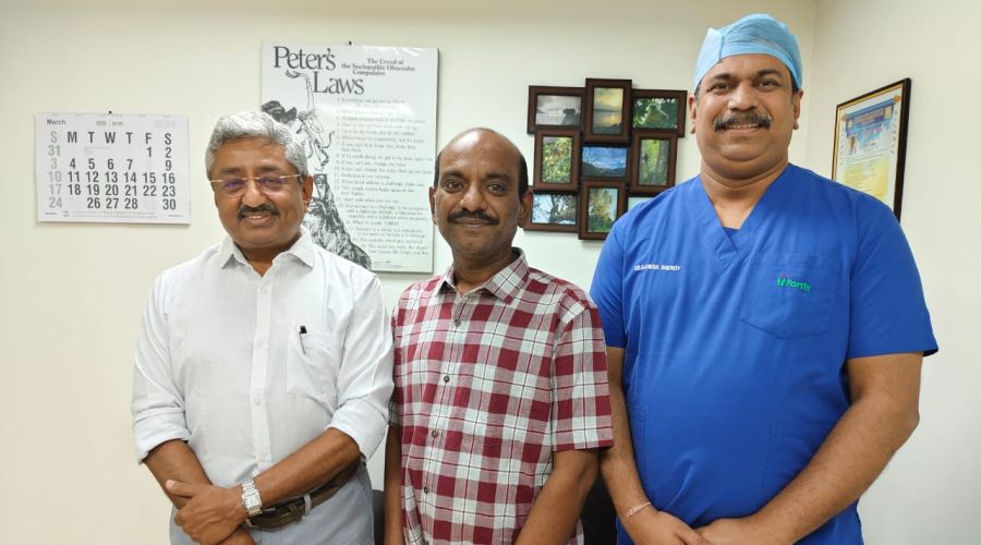 Fortis Hospital Cunningham Road Achieves Medical Milestone with World’s First Triple Surgery: Heart Disease, Gallstones, and Colon Cancer All Simultaneously, in 44-Year-Old Patient