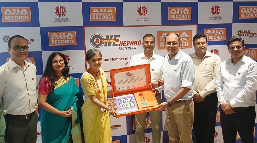 JB Pharma sets Asia Book of Record for Most Number of Microalbuminuria Tests conducted for Hypertension Patients in India