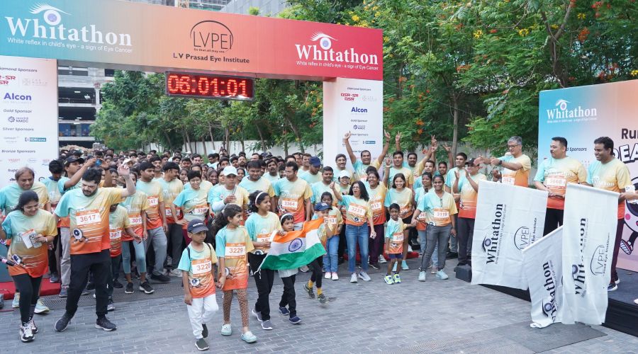 L V Prasad Eye Institute’s flagship WHITATHON Run – 7th Edition to Raise Awareness and Funds for Retinoblastoma Treatment, held!