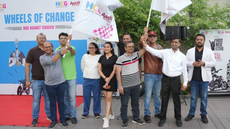 HCG Aastha Cancer Centre & HCG Hospitals, Ahmedabad Leads ‘Wheels of Change: Ride Against Tobacco Initiative’, on World No Tobacco Day