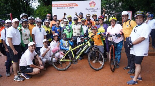Shantilal Shanghvi Eye Institute’s ‘Miles for Sight’ Cyclothon Draws Hundreds to Champion Eye Donation
